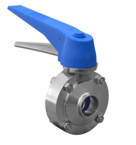 Затвор дисковый с многопозиционной ручкой сварка - сварка