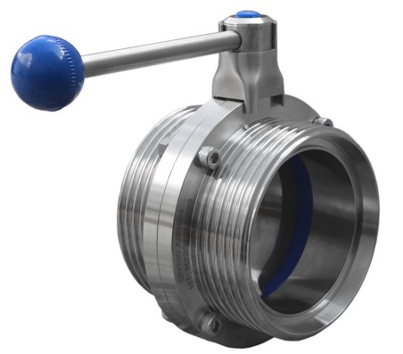Затворы дисковые нержавеющие 4303 резьба - резьба
