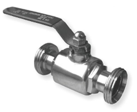 Кран шаровый нержавеющий наружная резьба - резьба