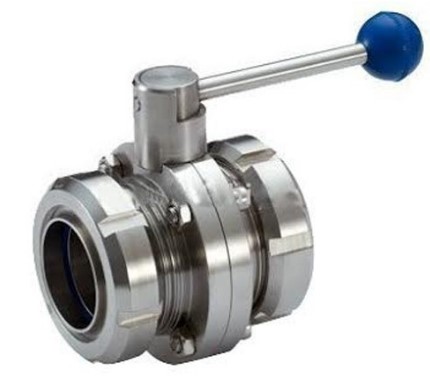 Затворы дисковые нержавеющие 4306 гайка - гайка