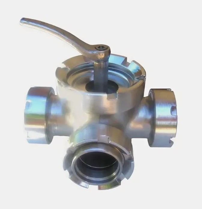 Кран пробковый трёхходовой